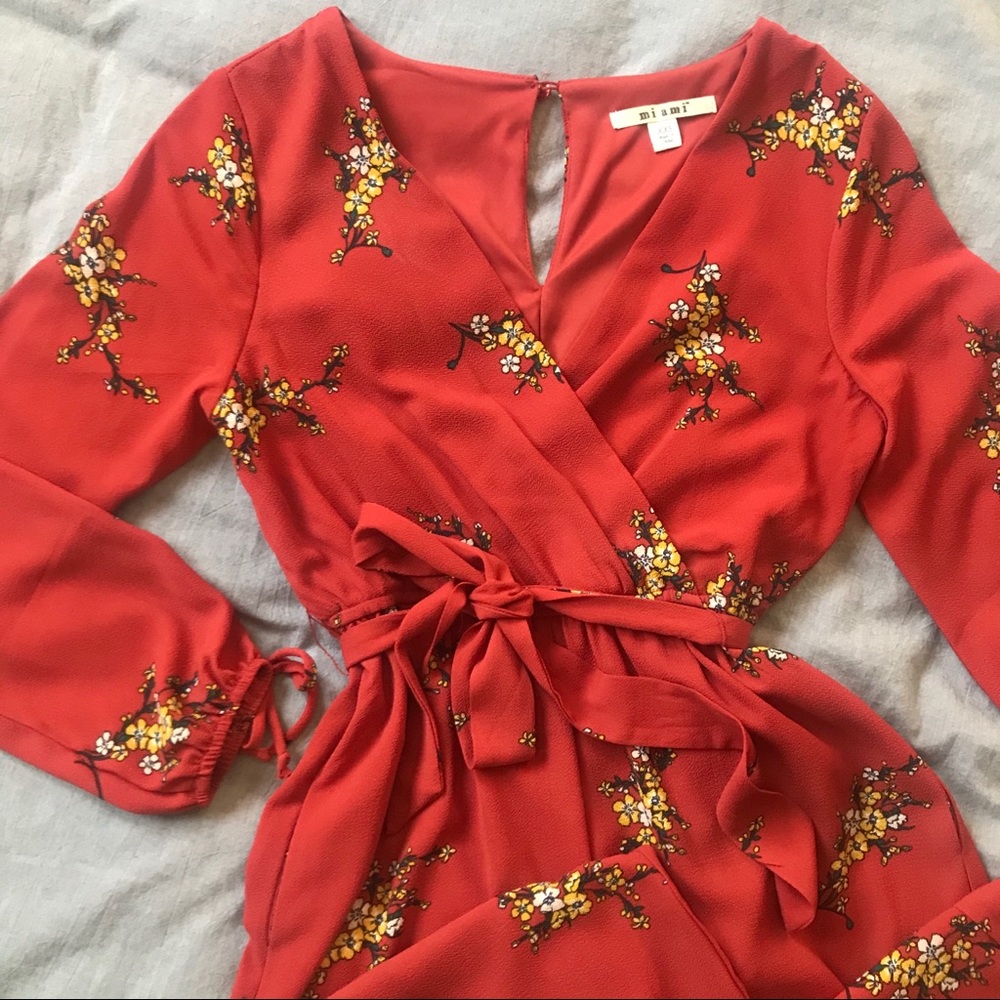 Floral Jumpsuit w/POCKETS!